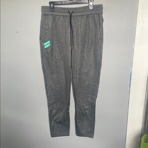 Hurley Men’s Medium Drawstring Gray Fleece Sweatpants cozy sleep lounge